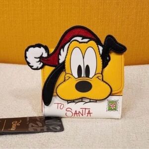 Loungefly Pluto Santa  Wallett card holder